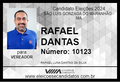 Candidato RAFAEL DANTAS 2024 - SÃO LUÍS GONZAGA DO MARANHÃO - Eleições