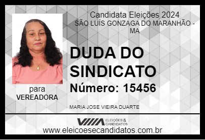 Candidato DUDA DO SINDICATO 2024 - SÃO LUÍS GONZAGA DO MARANHÃO - Eleições