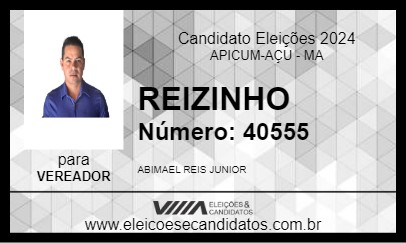 Candidato REIZINHO 2024 - APICUM-AÇU - Eleições