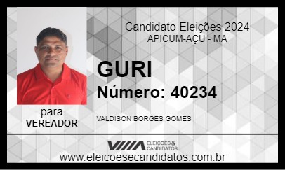 Candidato GURI 2024 - APICUM-AÇU - Eleições