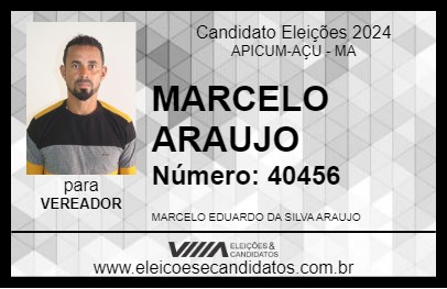 Candidato MARCELO ARAUJO 2024 - APICUM-AÇU - Eleições