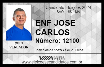 Candidato ENF JOSE CARLOS 2024 - SÃO LUÍS - Eleições