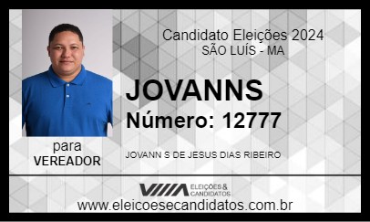 Candidato JOVANNS 2024 - SÃO LUÍS - Eleições