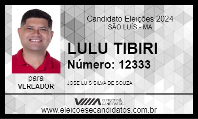 Candidato LULU TIBIRI 2024 - SÃO LUÍS - Eleições