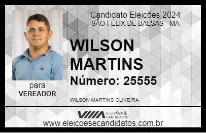 Candidato WILSON MARTINS 2024 - SÃO FÉLIX DE BALSAS - Eleições