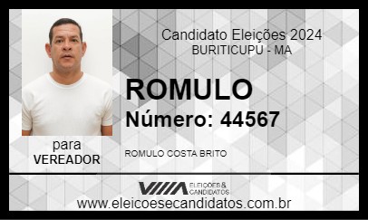 Candidato ROMULO 2024 - BURITICUPU - Eleições