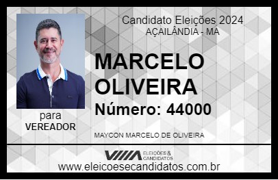 Candidato MARCELO OLIVEIRA 2024 - AÇAILÂNDIA - Eleições