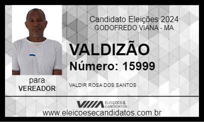 Candidato VALDIZÃO 2024 - GODOFREDO VIANA - Eleições