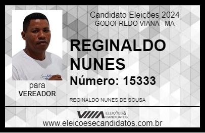 Candidato REGINALDO NUNES 2024 - GODOFREDO VIANA - Eleições