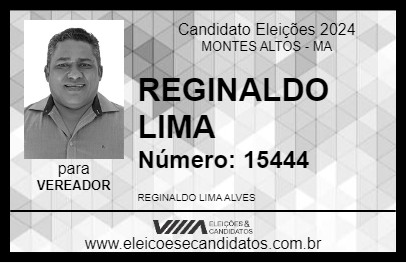 Candidato REGINALDO LIMA 2024 - MONTES ALTOS - Eleições