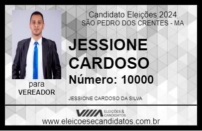 Candidato JESSIONE CARDOSO 2024 - SÃO PEDRO DOS CRENTES - Eleições