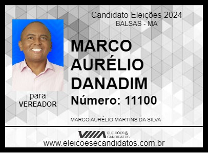 Candidato MARCO AURÉLIO DANADIM 2024 - BALSAS - Eleições