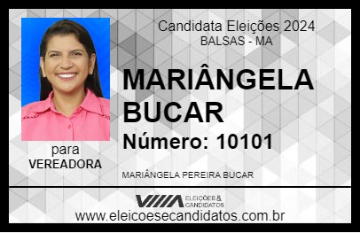 Candidato MARIÂNGELA BUCAR 2024 - BALSAS - Eleições