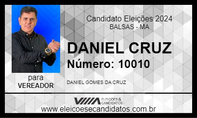 Candidato DANIEL CRUZ 2024 - BALSAS - Eleições