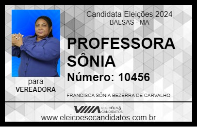 Candidato PROFESSORA SÔNIA 2024 - BALSAS - Eleições