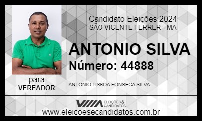 Candidato ANTONIO SILVA 2024 - SÃO VICENTE FERRER - Eleições