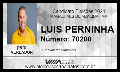 Candidato LUIS PERNINHA 2024 - MAGALHÃES DE ALMEIDA - Eleições