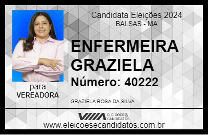 Candidato ENFERMEIRA GRAZI 2024 - BALSAS - Eleições