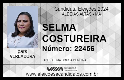 Candidato SELMA COSTUREIRA 2024 - ALDEIAS ALTAS - Eleições