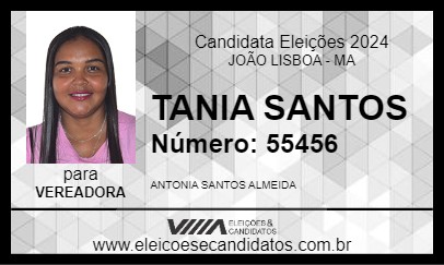 Candidato TANIA SANTOS 2024 - JOÃO LISBOA - Eleições