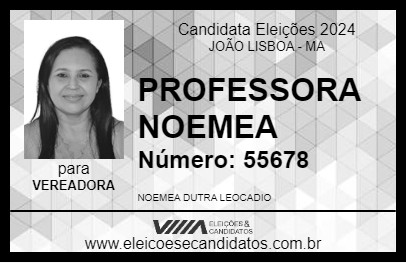 Candidato PROFESSORA NOEMEA 2024 - JOÃO LISBOA - Eleições