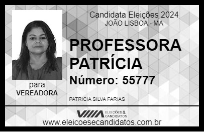 Candidato PROFESSORA PATRÍCIA 2024 - JOÃO LISBOA - Eleições