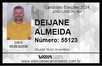 Candidato DEIJANE ALMEIDA 2024 - JOÃO LISBOA - Eleições