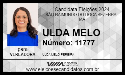 Candidato ULDA MELO 2024 - SÃO RAIMUNDO DO DOCA BEZERRA - Eleições