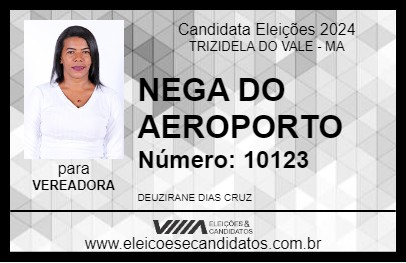 Candidato NEGA DO AEROPORTO 2024 - TRIZIDELA DO VALE - Eleições