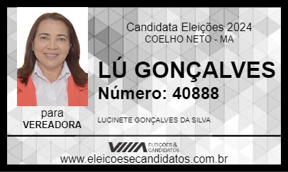 Candidato LÚ GONÇALVES 2024 - COELHO NETO - Eleições