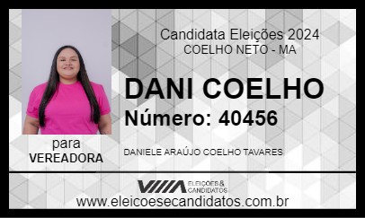 Candidato DANI COELHO 2024 - COELHO NETO - Eleições