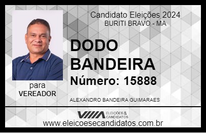 Candidato DODO BANDEIRA 2024 - BURITI BRAVO - Eleições