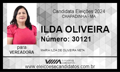 Candidato ILDA OLIVEIRA 2024 - CHAPADINHA - Eleições