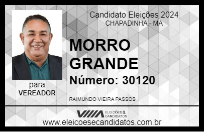 Candidato MORRO GRANDE 2024 - CHAPADINHA - Eleições