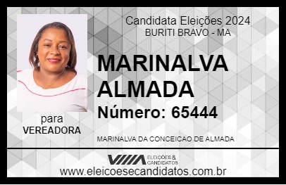 Candidato MARINALVA ALMADA 2024 - BURITI BRAVO - Eleições