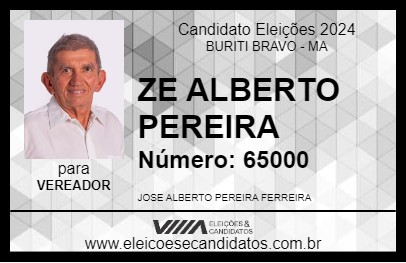 Candidato ZE ALBERTO PEREIRA 2024 - BURITI BRAVO - Eleições