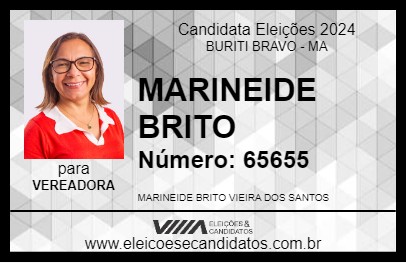 Candidato MARINEIDE BRITO 2024 - BURITI BRAVO - Eleições