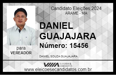 Candidato DANIEL GUAJAJARA 2024 - ARAME - Eleições