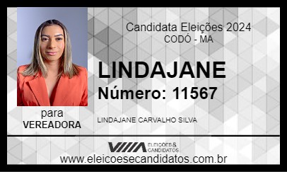 Candidato LINDAJANE 2024 - CODÓ - Eleições