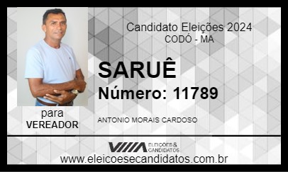 Candidato SARUÊ 2024 - CODÓ - Eleições