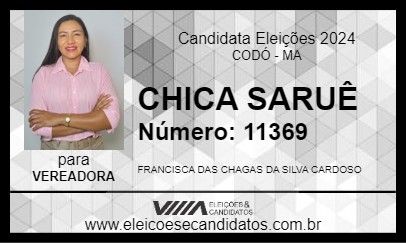 Candidato CHICA SARUÊ 2024 - CODÓ - Eleições