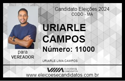 Candidato URIARLE CAMPOS 2024 - CODÓ - Eleições