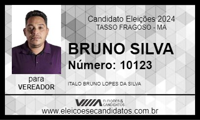 Candidato BRUNO SILVA 2024 - TASSO FRAGOSO - Eleições