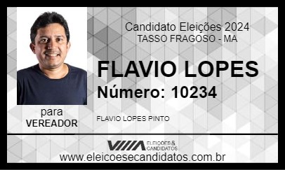 Candidato FLAVIO LOPES 2024 - TASSO FRAGOSO - Eleições