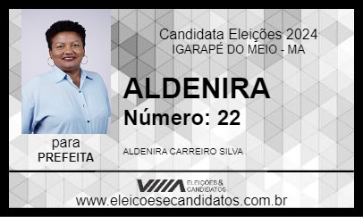 Candidato ALDENIRA 2024 - IGARAPÉ DO MEIO - Eleições