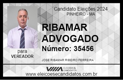 Candidato RIBAMAR ADVOGADO 2024 - PINHEIRO - Eleições