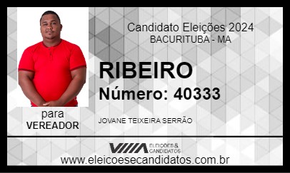 Candidato RIBEIRO 2024 - BACURITUBA - Eleições