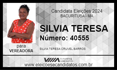 Candidato SILVIA TERESA 2024 - BACURITUBA - Eleições