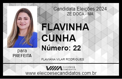 Candidato FLAVINHA CUNHA 2024 - ZÉ DOCA - Eleições