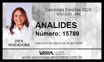 Candidato ANALIDES 2024 - SÃO LUÍS - Eleições